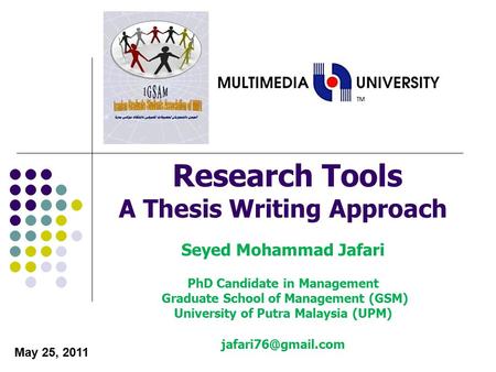 Seyed Mohammad Jafari PhD Candidate in Management Graduate School of Management (GSM) University of Putra Malaysia (UPM) May 25, 2011.