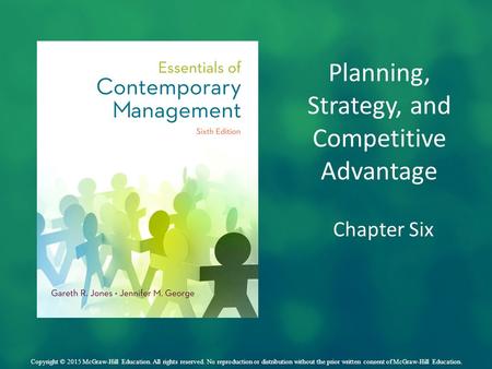 Planning, Strategy, and Competitive Advantage