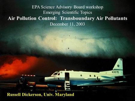Air Pollution Control: Transboundary Air Pollutants