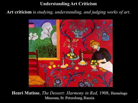 Understanding Art Criticism