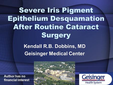 Kendall R.B. Dobbins, MD Geisinger Medical Center
