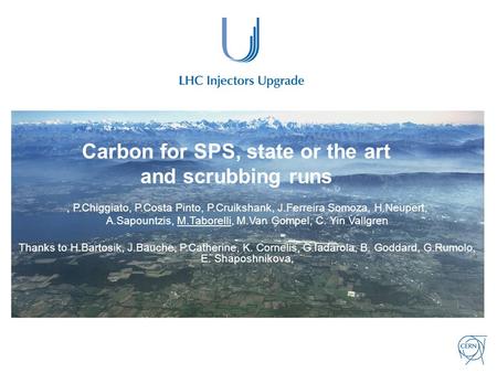 Carbon for SPS, state or the art and scrubbing runs, P.Chiggiato, P.Costa Pinto, P.Cruikshank, J.Ferreira Somoza, H.Neupert, A.Sapountzis, M.Taborelli,