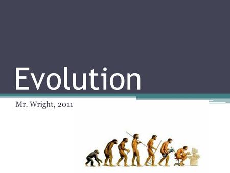 Evolution Mr. Wright, 2011.