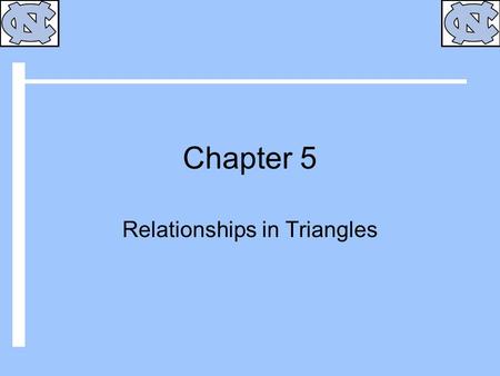 Relationships in Triangles
