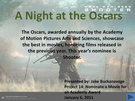 A Night at the Oscars The Oscars, awarded annually by the Academy of Motion Pictures Arts and Sciences, showcase the best in movies, honoring films released.