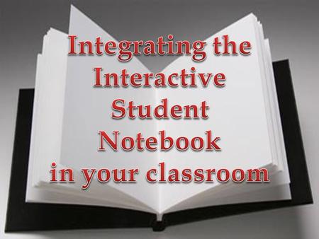 What is an Interactive Student Notebook (ISN)? Personalized textbook Working Portfolio Study Guide Reflection Tool Assessment Tool Collection of learning.
