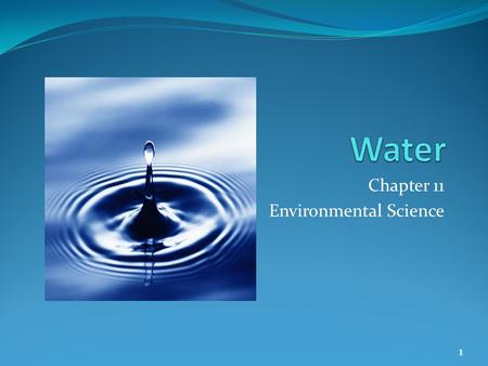 Chapter 11 Environmental Science