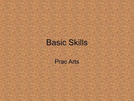Basic Skills Prac Arts. Claw Hammer head claws neck handle.