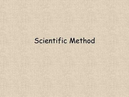 Scientific Method. What is Science? Science is a method for studying the natural world. It is a process that uses observation and investigation to gain.