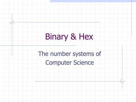 The number systems of Computer Science