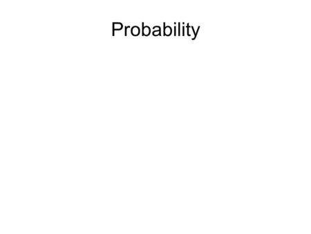 Probability. An experiment is any process that allows researchers to obtain observations and which leads to a single outcome which cannot be predicted.