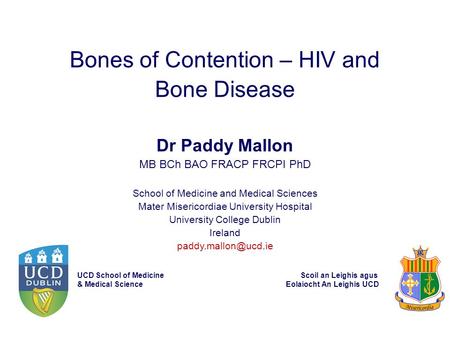 Bones of Contention – HIV and Bone Disease