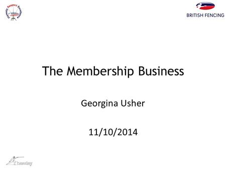 The Membership Business Georgina Usher 11/10/2014.
