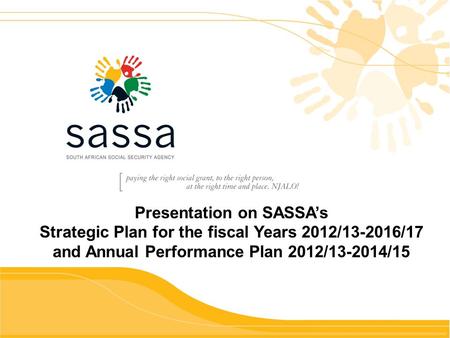 Presentation on SASSA’s
