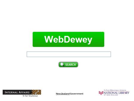 This session will cover … The advantages and pitfalls of using WebDewey 2.0 General approach How to log on The basic structure of WebDewey 2.0 records.