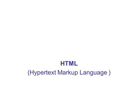 HTML (Hypertext Markup Language ). Hyperlinks Hyperlinks from text to other sites Write the link, which is visible at the screen Example: Hyperlink to.