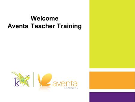 Welcome Aventa Teacher Training