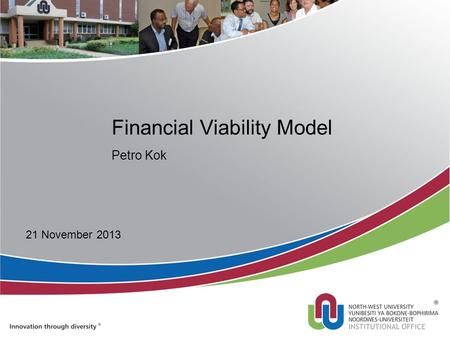 Financial Viability Model Petro Kok 21 November 2013.