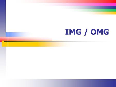 IMG / OMG. Slide 2 What is the IMG? It’s short for Implementation Guide It contains the activities for customizing SAP R/3 organizational units FI, CO,