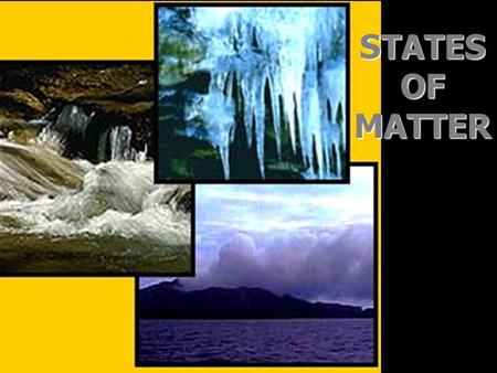 STATES OF MATTER. I. STATES OF MATTER A. Kinetic Theory of Matter 1.Matter exists as a solid, liquid, gas, or plasma. 2.Tiny particles (atoms) in constant.