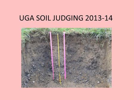 UGA SOIL JUDGING 2013-14. SE Regional: Oct. 2013 Tennessee Tech, Cookeville TN.