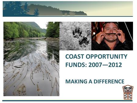 COAST OPPORTUNITY FUNDS: 2007—2012 MAKING A DIFFERENCE.