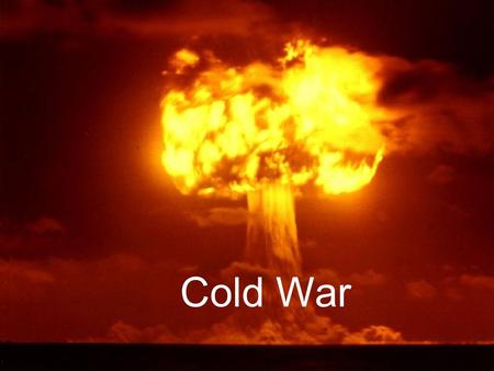 Cold War. Origins of Cold War World War II sets stage for Cold War World War II sets stage for Cold War U.S. and Soviet Union emerge as competing super.