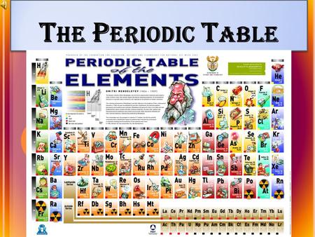T HE P ERIODIC T ABLE Groups are the vertical columns in the periodic table. The group number is located above each column. Periods are the horizonta.