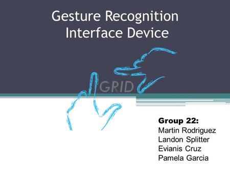 Gesture Recognition Interface Device