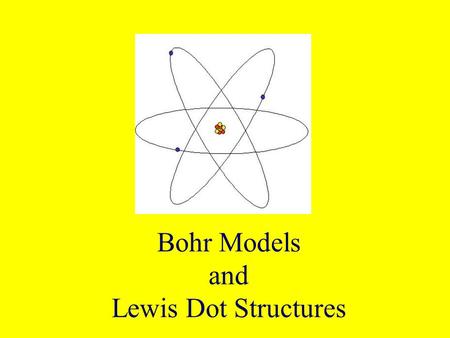 Bohr Models and Lewis Dot Structures. Recall that electrons are NOT in the nucleus of the atom! A VERY simple way to think about the positions of atoms.