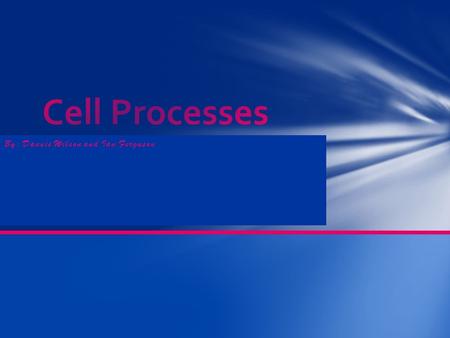 By: Dannie Wilson and Ian Ferguson. Cell Organelles pg.3 Active and Passive Transport pg.4 Cellular Respiration pg.5 Fermentation pg.6 Mitosis and Meiosis.