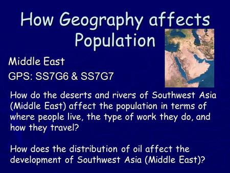 How Geography affects Population