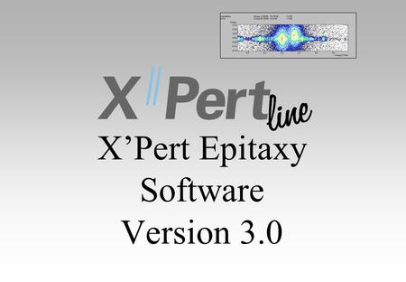 X’Pert Epitaxy Software Version 3.0