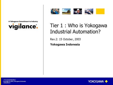 Tier 1 : Who is Yokogawa Industrial Automation?