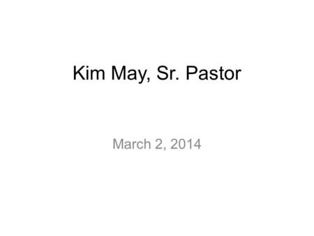 Kim May, Sr. Pastor March 2, 2014. Acts Series, Week #10 “The Uniqueness of Christ” Acts 4:1-12.