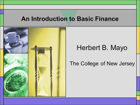 An Introduction to Basic Finance