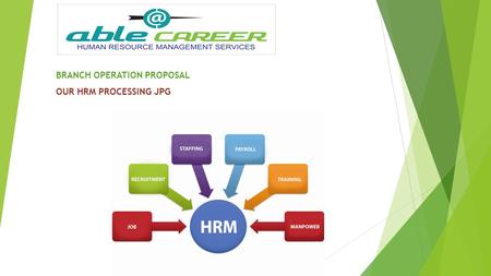 BRANCH OPERATION PROPOSAL OUR HRM PROCESSING JPG.