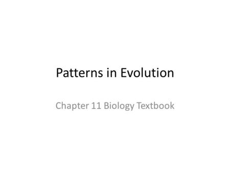 Chapter 11 Biology Textbook
