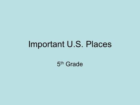 Important U.S. Places 5 th Grade. Salton Sea The Salton Sea is an inland saline lake, part of the larger Colorado Desert in Southern California, USA.