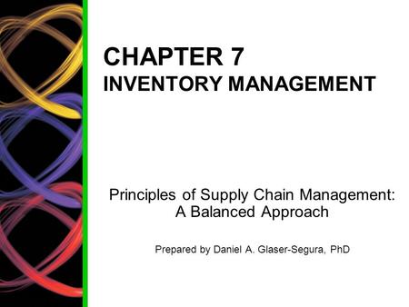 CHAPTER 7 INVENTORY MANAGEMENT