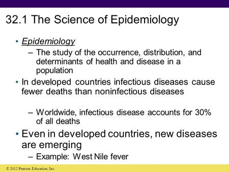 32.1 The Science of Epidemiology