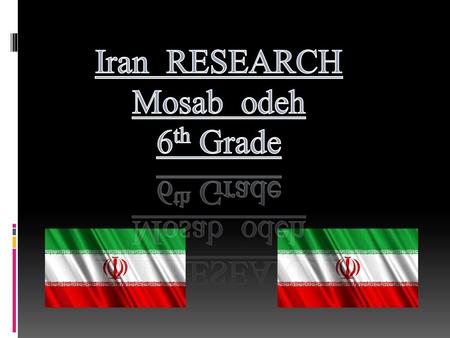 Iran RESEARCH Mosab odeh 6th Grade