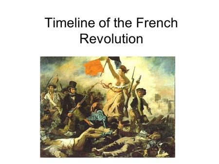 Timeline of the French Revolution. 1774 Louis XVI takes the throne at the age of 19. Well Intentioned but weak leader who was often dominated by his wife,