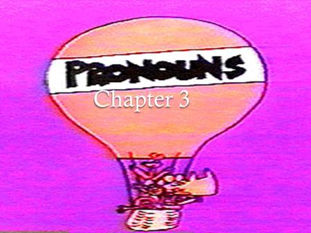 Chapter 3. Lesson 1: What is a Pronoun? What is a Pronoun? A pronoun is a word that is used in place of a noun or another pronoun. A pronoun can refer.