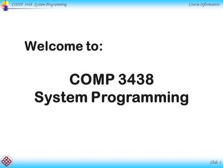 COMP 3438 System Programming