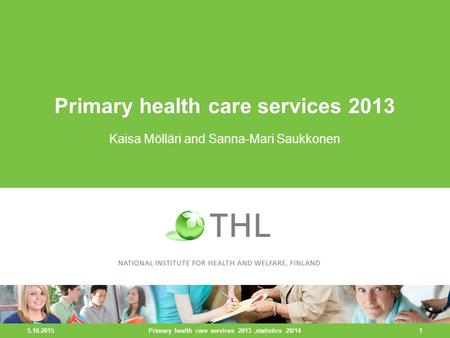 Primary health care services 2013