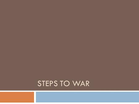 STEPS TO WAR. Main Idea  The rise of dictators in Europe and Asia led to WWII.