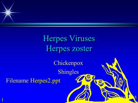 Herpes Viruses Herpes zoster