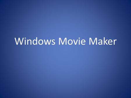 Windows Movie Maker. Before We Begin.. One of the most important parts of this business is being a product of the product so that you can market yourself.