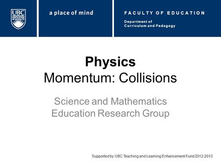 Physics Momentum: Collisions